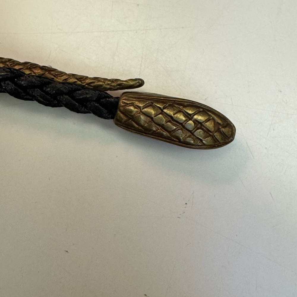 Roberto Cavalli RARE Serpent Snake Braided leather wrap tie bracelet vintage 🐍 - Picture 7 of 8